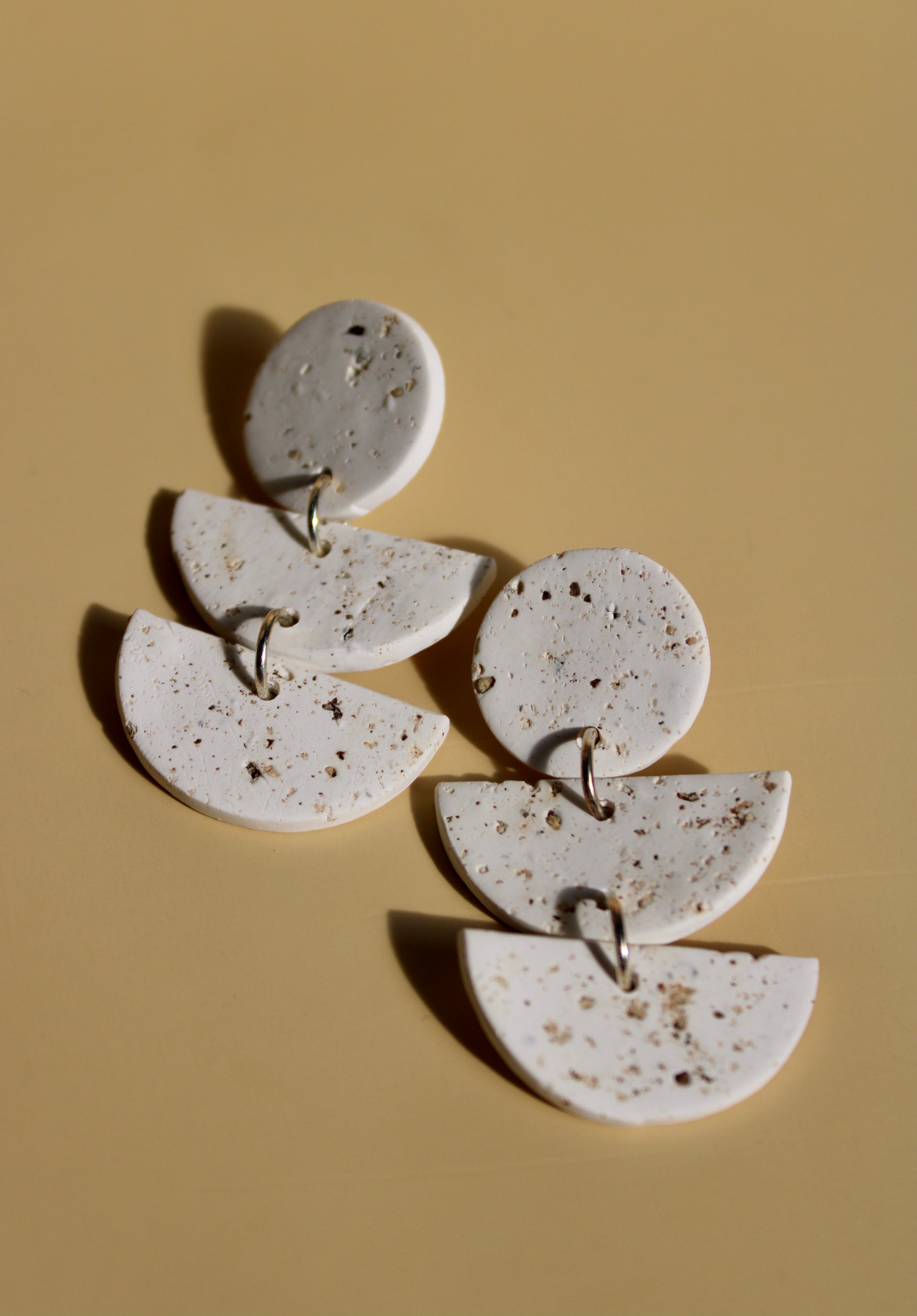 Maggie, Handmade lightweight clay earrings and sensitive skin friendly jewelry - Kreativ Studio