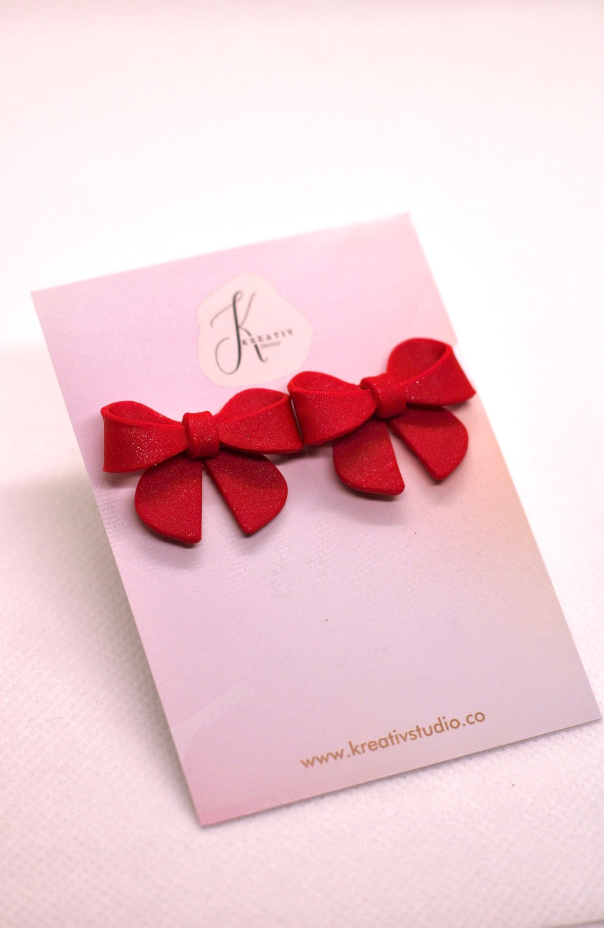 Red Ribbon Polymer Clay